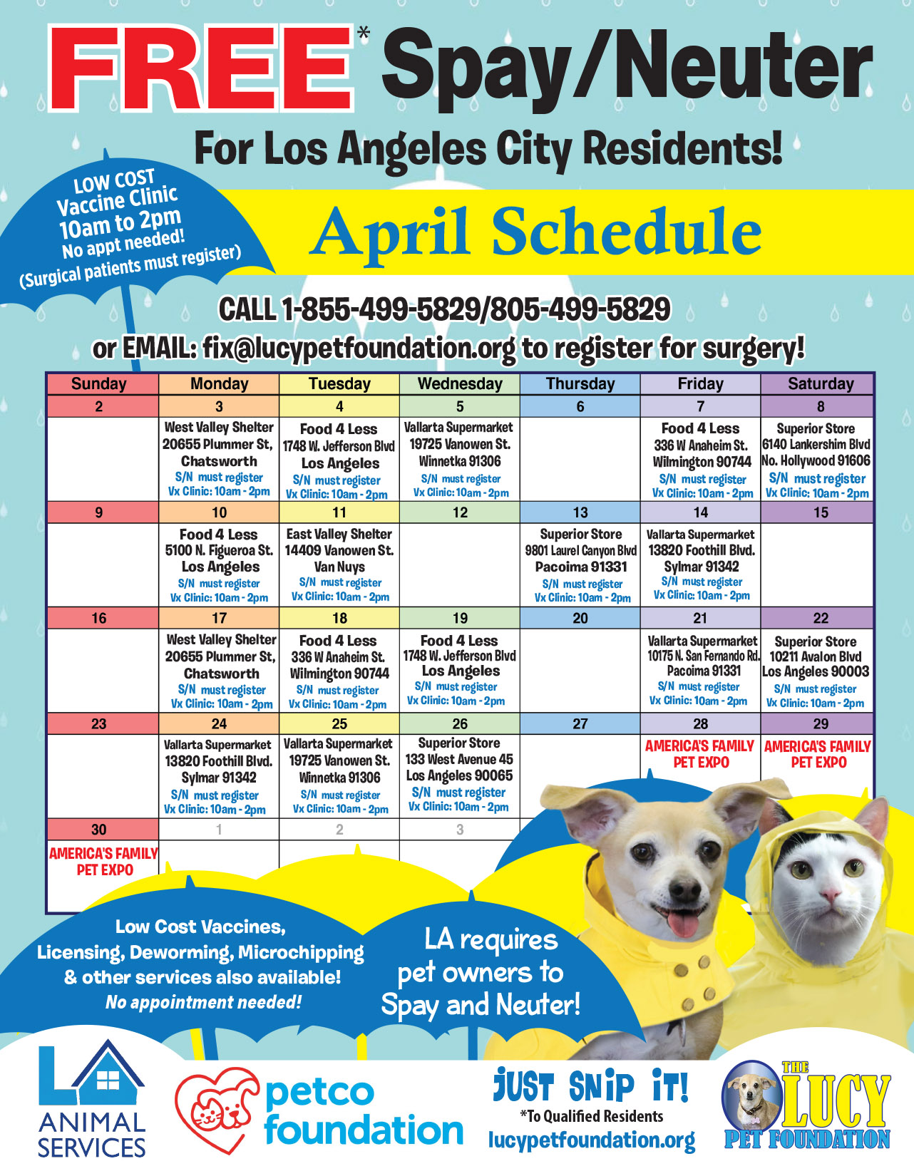 LPF_March17_schedule_v4 The Lucy Pet Foundation